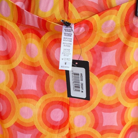 NWT FORPLAY Ultra Sexy Got It Covered Colorful mesh Leggings Medium - Picture 4 of 4